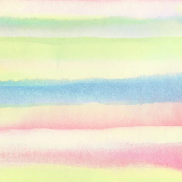 Színes ecset ütések vonalak, festett akvarell minta — Stock Fotó