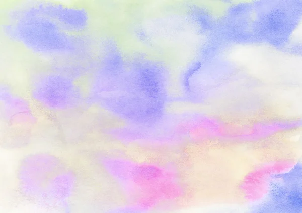 Abstrato colorido luz pintada aquarela mancha fundo — Fotografia de Stock