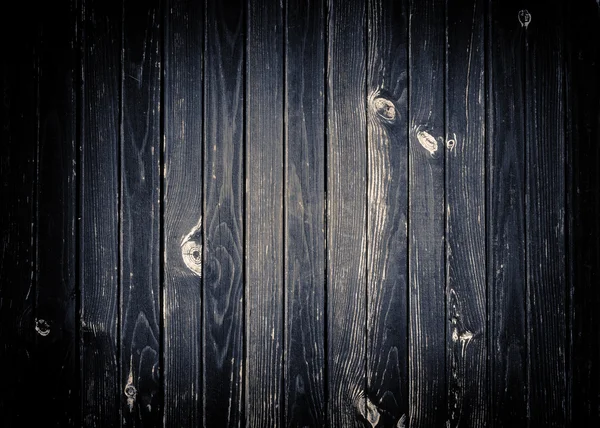 Dark gray scratched wooden wall, fence, table or floor surface.  Wood texture — Stock Photo, Image