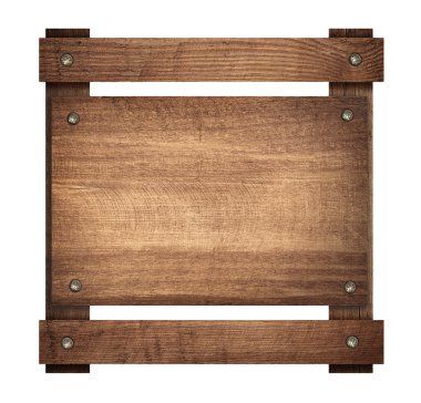 Ahşap tahta çerçeve üzerinde vidalı bileşimi