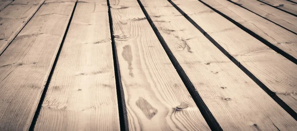 Light brown wooden texture planks, table, desk or wall surface — Stock Photo, Image