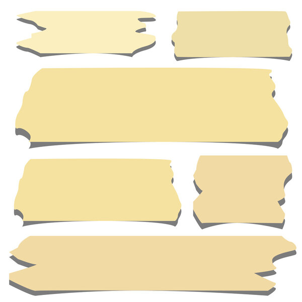 Набор горизонтальной и разного размера липкой ленты, клеевых частей
