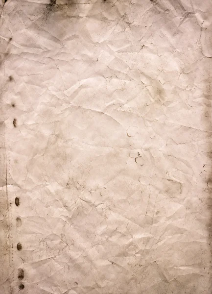 Light grunge brown recycled parchment with stains, paper texture — Stock Photo, Image