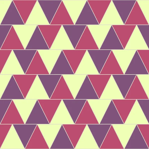 三角形の光のカラフルなパターン テクスチャ。シームレスな背景 — ストックベクタ