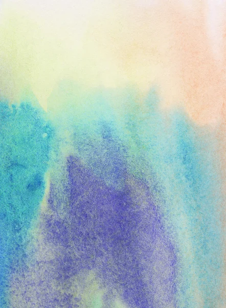 Abstract colorful light painted watercolor splashes background — Stock Photo, Image