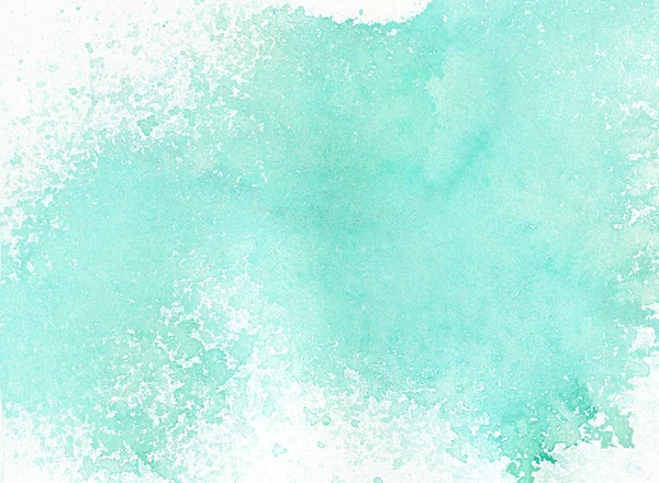 Light abstract blue painted watercolor splashes background — Stock Photo, Image