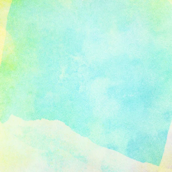 Luz abstrato azul, verde pintado fundo aquarela — Fotografia de Stock