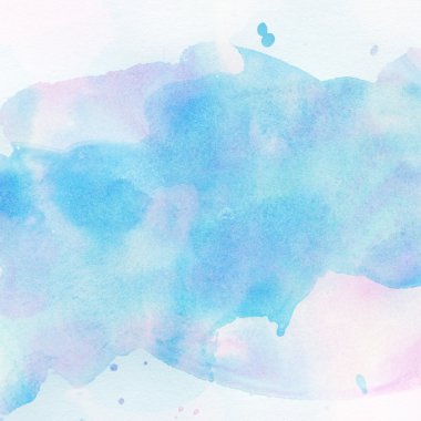 Arka plan ışık soyut mavi boyalı suluboya sıçramalarına