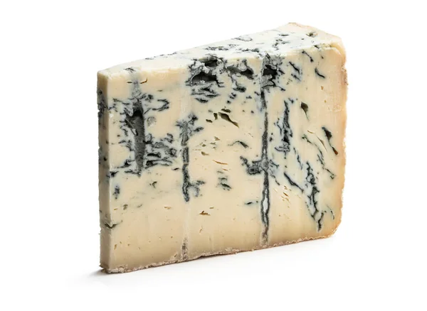 Gorgonzola Kaas Geïsoleerd Witte Achtergrond — Stockfoto