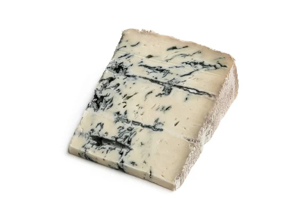 Gorgonzola Sajt Elszigetelt Fehér Alapon — Stock Fotó