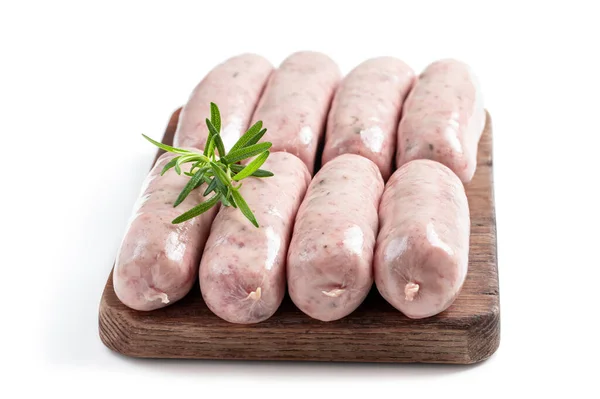 Schweinswürste Isoliert Auf Weißem Hintergrund — Stockfoto