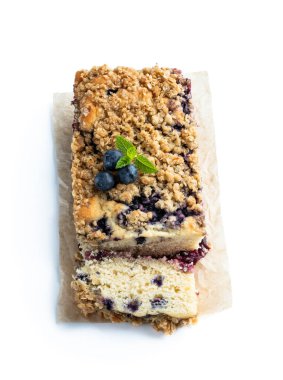 Beyaz yaban mersinli ve limonlu puding. 