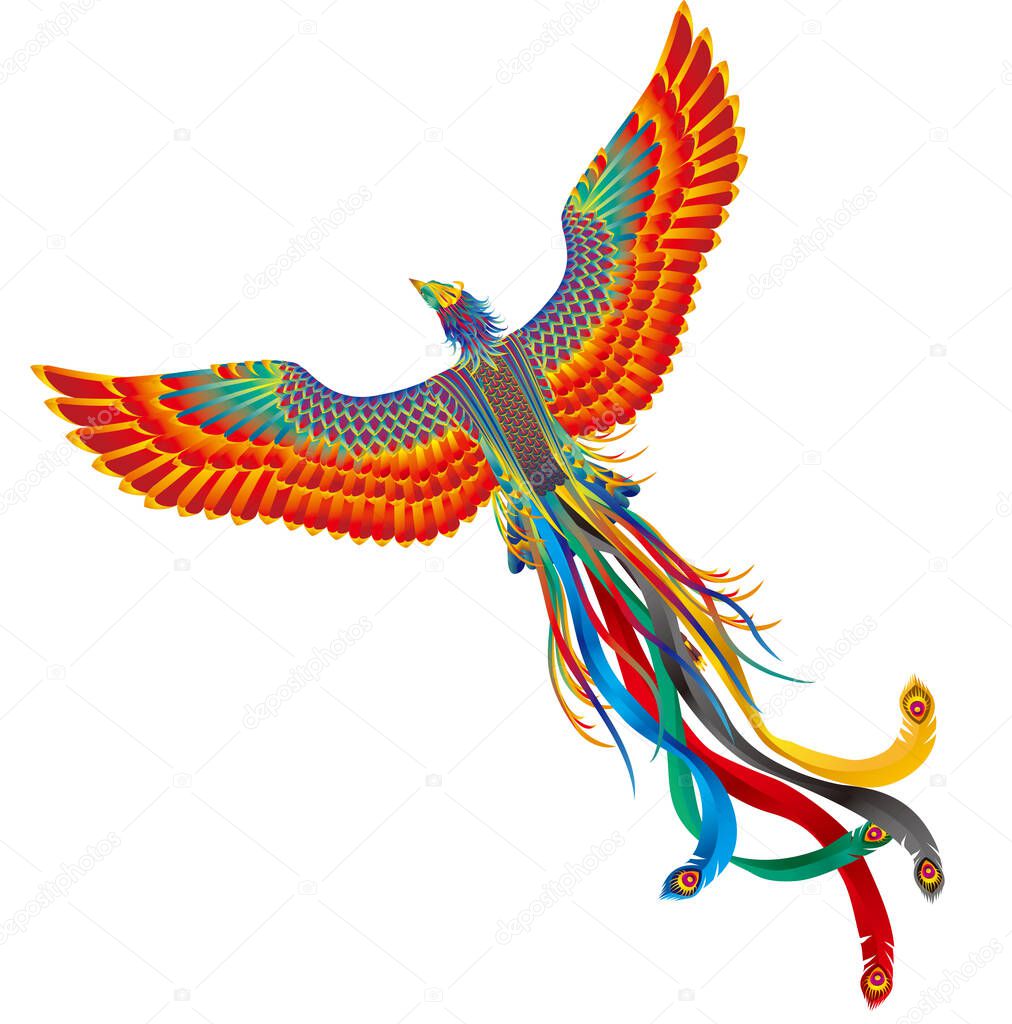 Fancy spirit beast. Image of Chinese phoenix