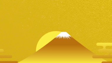 Mt. Fuji, Japon vinci ve gün doğumu. Resim video materyali 