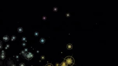 Soldan parlaklık görünen şeffaf arkaplan hareketini döndür 