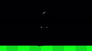 Takım elbiseli yürüyen bir işadamı yandan görülmüş. Video arkaplanı 