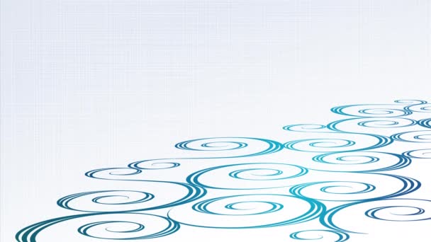 Padrão Fluxo Água Girando Tradicional Japonês Ilustração Vídeo Material — Vídeo de Stock