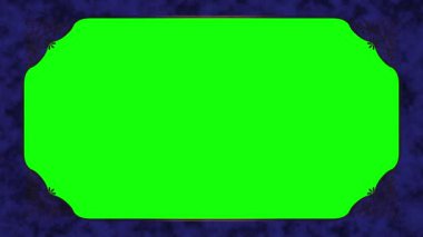 Avrupa klasik kaligrafik mavi çerçeve videosu