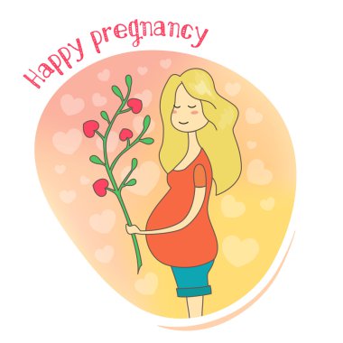 Mutlu hamilelik kartı