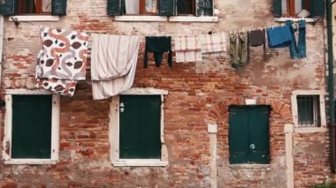 Windows eski Venedik İtalya'da ev