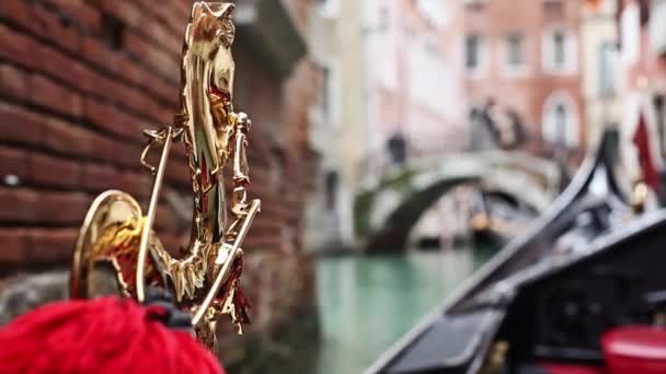 Gondol i Venedig — Stockvideo