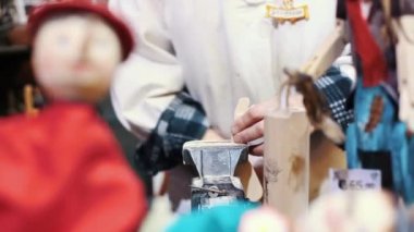 Ahşap Carver'ın stüdyosunun