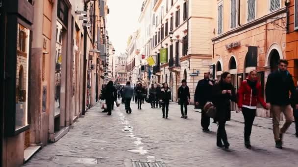 Straatbeeld van Rome — Stockvideo