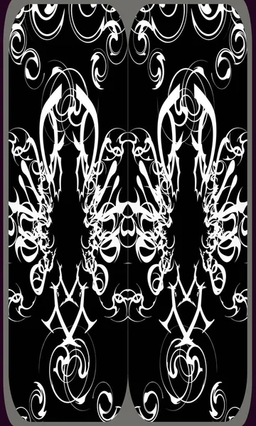 Tarot Cards Back Design Abstract Pattern — Stock Vector