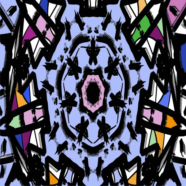 Авангардное Искусство Мистическая Звезда Геометрический Абстрактный Фон Кубизм Современная Модная — стоковый вектор