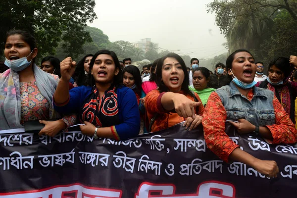 Ktidar Partisi Awami Ligi Nin Öğrenci Kanatları Olan Chhatra Ligi — Stok fotoğraf