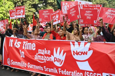 Kumaş işçileri Amazon Şirketi 'ne karşı 