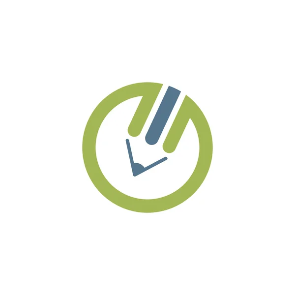 Potlood logo — Stockvector
