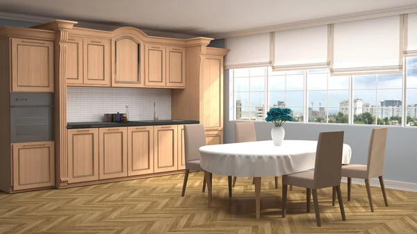 Cucina moderna con panca isola — Foto Stock © jodiejohnson #90749324 Cucina moderna con panca isola — Foto Stock © jodiejohnson #90749324