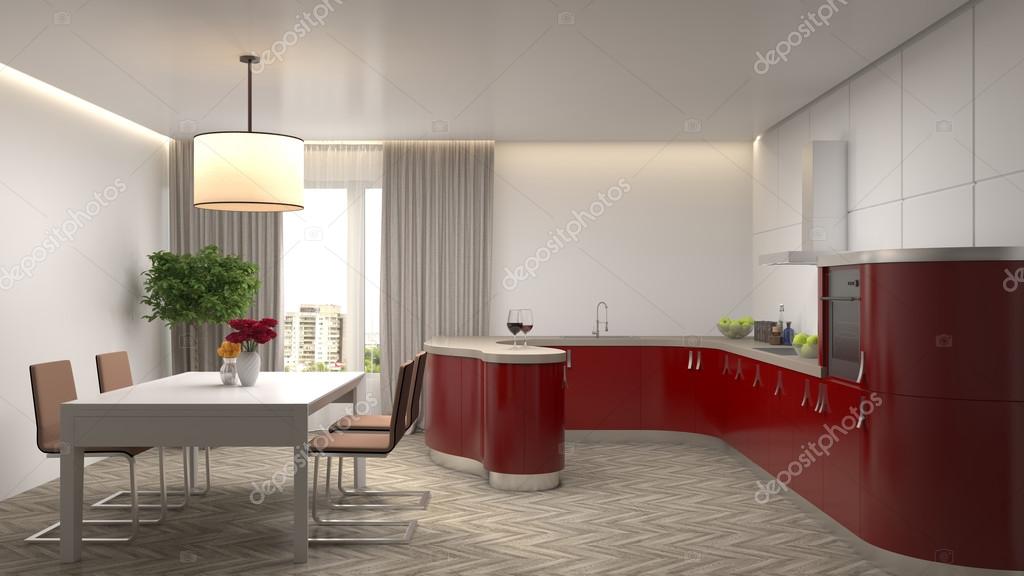 Küche Interieur. 3D-Illustration — Stockfoto © StockerNumber2 #111258896 Küche Interieur. 3D-Illustration — Stockfoto © StockerNumber2 #111258896