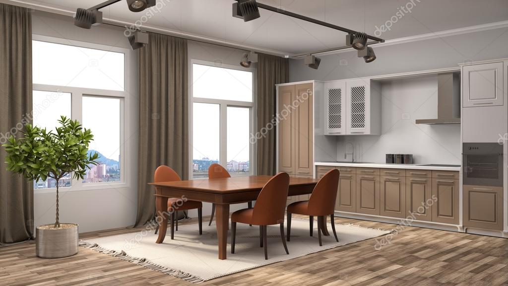 Küche Interieur. 3D-Illustration — Stockfoto © StockerNumber2 #119132788 Küche Interieur. 3D-Illustration — Stockfoto © StockerNumber2 #119132788