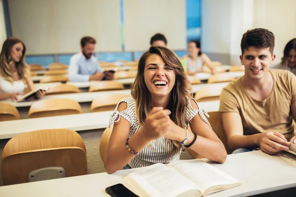 Group of students in class at the university