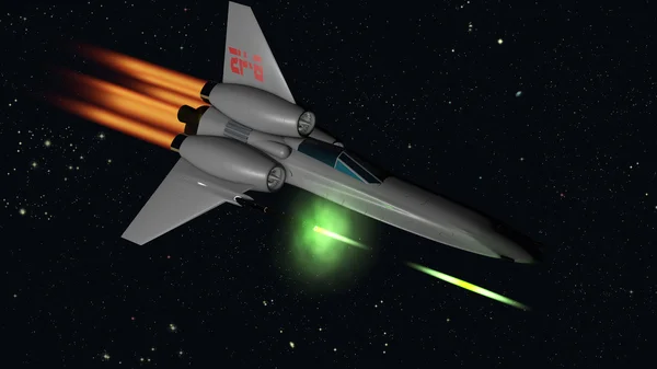 Starfighter-Schießen — Stockfoto