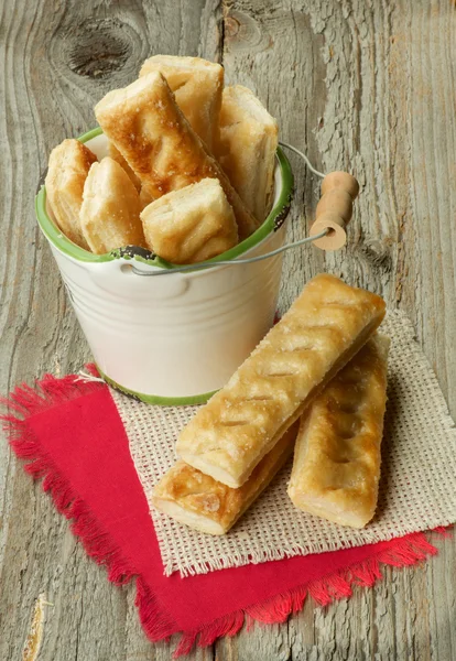 Bâtonnets de pâte feuilletée — Photo