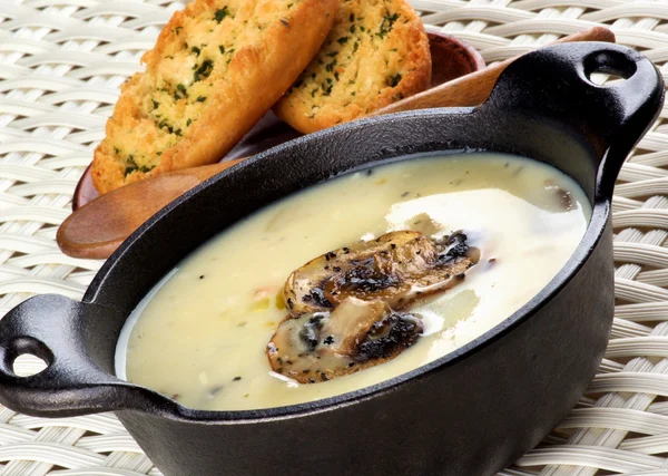 Champignons crème soep — Stockfoto