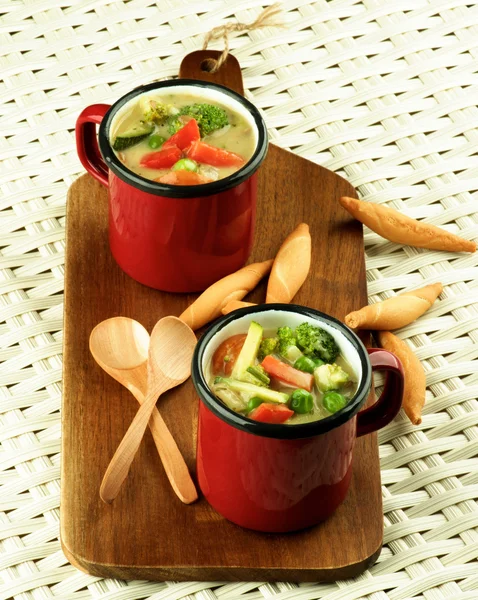 Zuppa di verdure Cremoso — Foto Stock