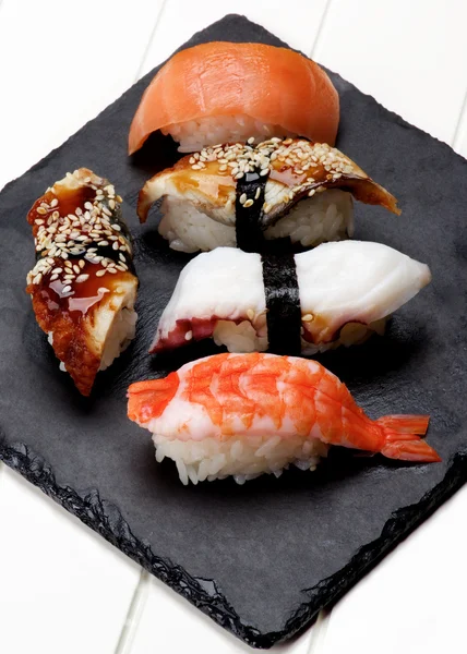 Vários Sushi Sashimi — Fotografia de Stock