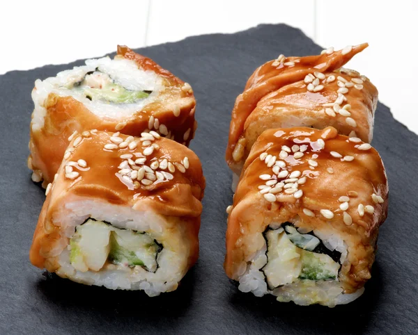 燻製うなぎ寿司 — ストック写真