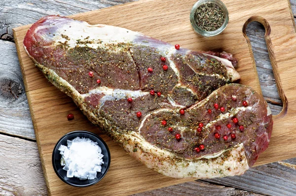 Preparación para la carne asada — Foto de Stock