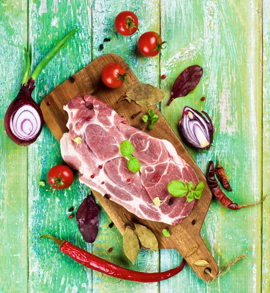 Raw Pork Neck — Stock Photo, Image