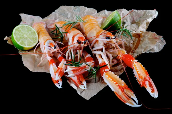 Deliciosos Langoustines crudos — Foto de Stock