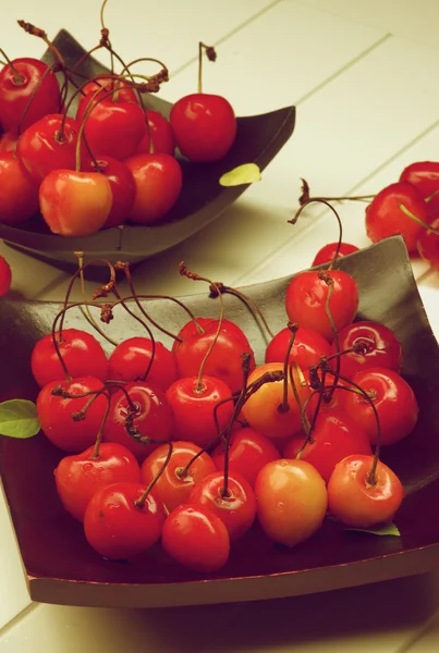 Cerezas dulces al maraschino — Foto de Stock