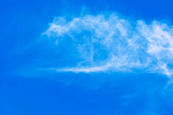 Leichte Und Flauschige Cumulus Abstrakte Wolken Nahaufnahme Sommerblauen Himmel — Stockfoto