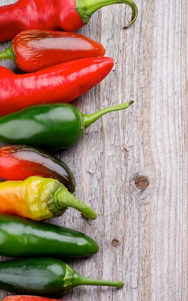 Frame van chili peppers — Stockfoto