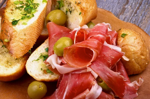 Jamon Tapas — Stock Photo, Image