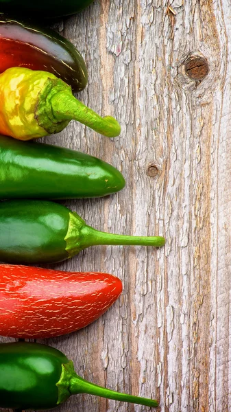 Frame van chili peppers — Stockfoto